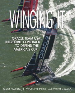 Cover of Winging It book on 2013 America's Cup